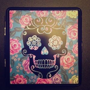 Sugar Skull Cigarette or Card Case